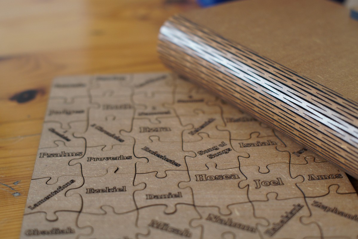 Wooden Bible Books Puzzle